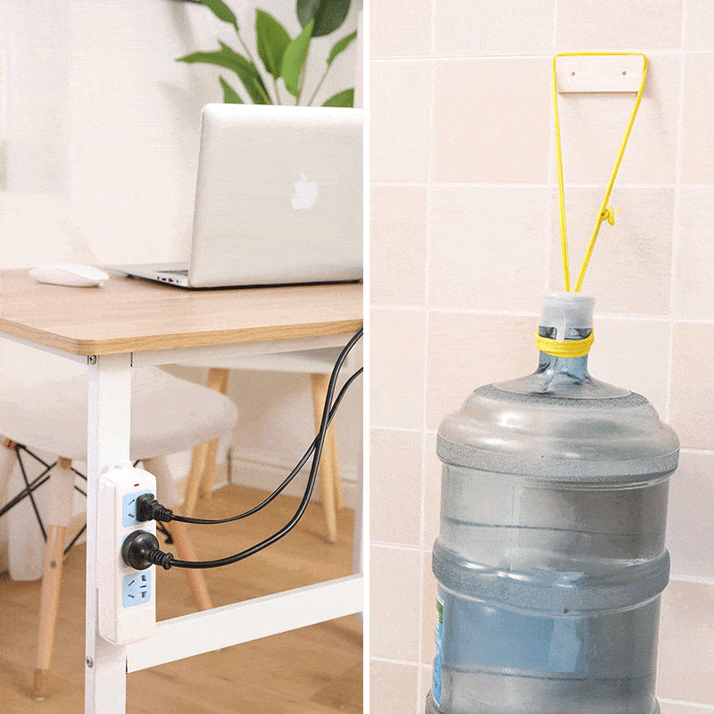 No-Drill Self-Sticking Wall Socket Organizer