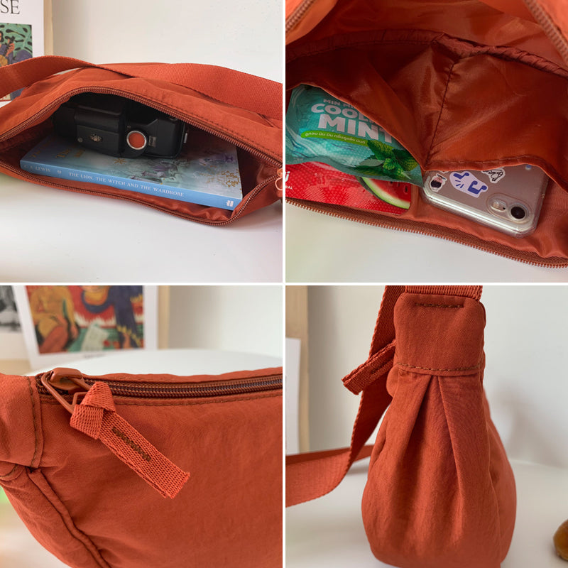 Adjustable Strap Half-Moon Shaped Shoulder Bag