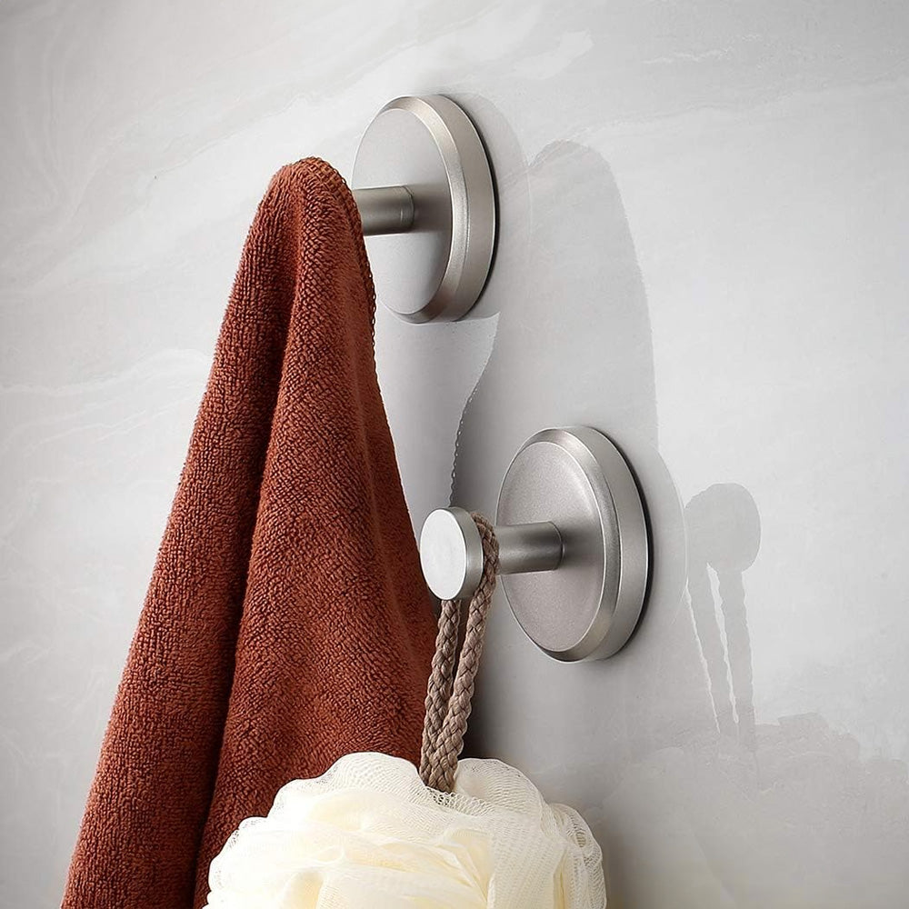 Adhesive Towel Hanger for Wall Mounting | Stainless Steel | Black, Silver, Gold | 5.5×5.5×5.6 cm