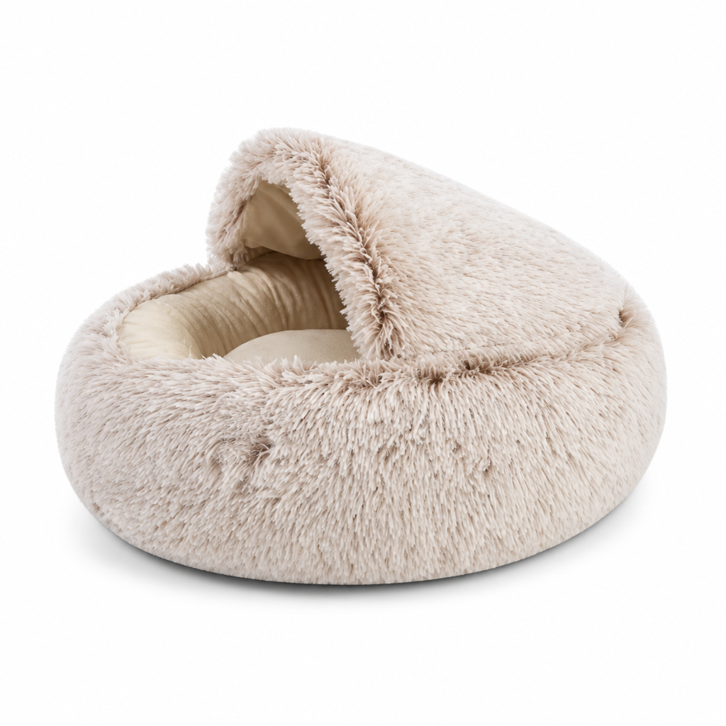 Joint-Relief Plush Non-Slip Pet Cave Bed