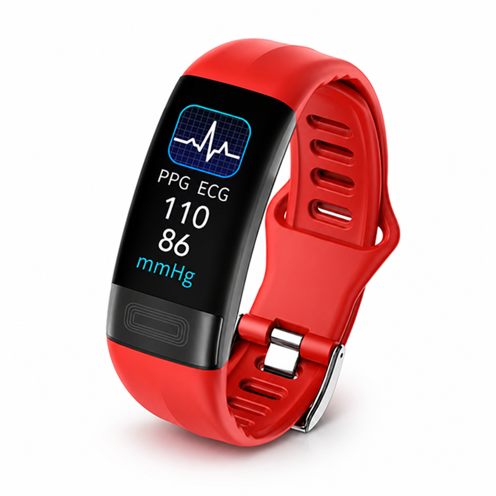 ECG & Blood Pressure Smartwatch (IP67 Water-Resistant)