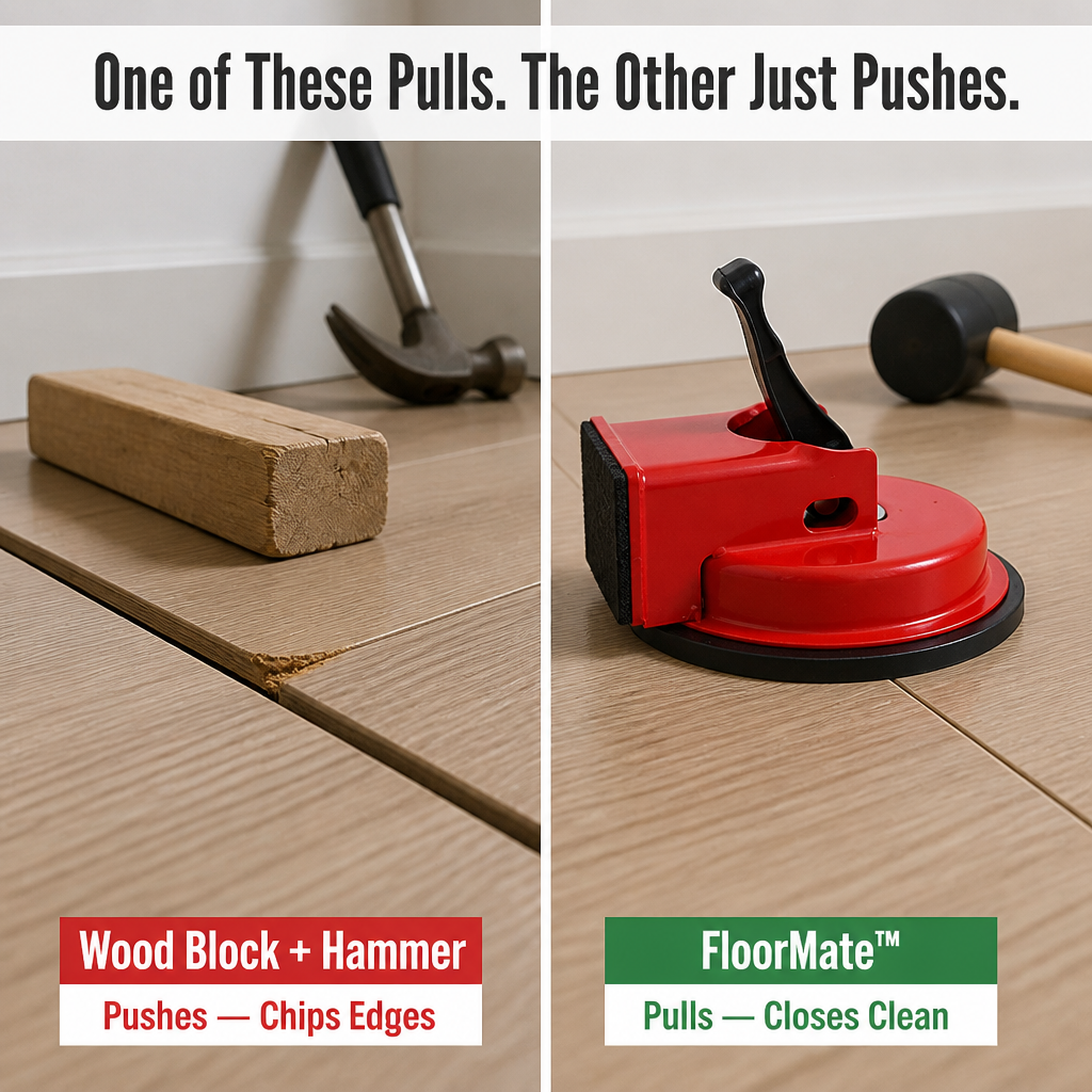 FloorMate™ — Draw Floorboards Firm and Eliminate Every Gap Without Hurting a Plank