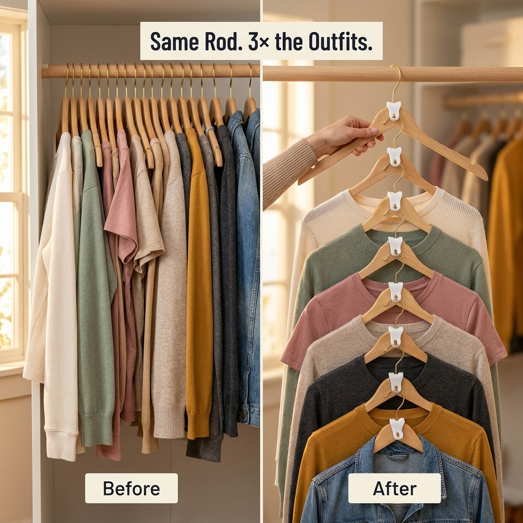 ClariHanger™ — Expand Your Closet Space Threefold Instantly Without Discarding Any Clothes