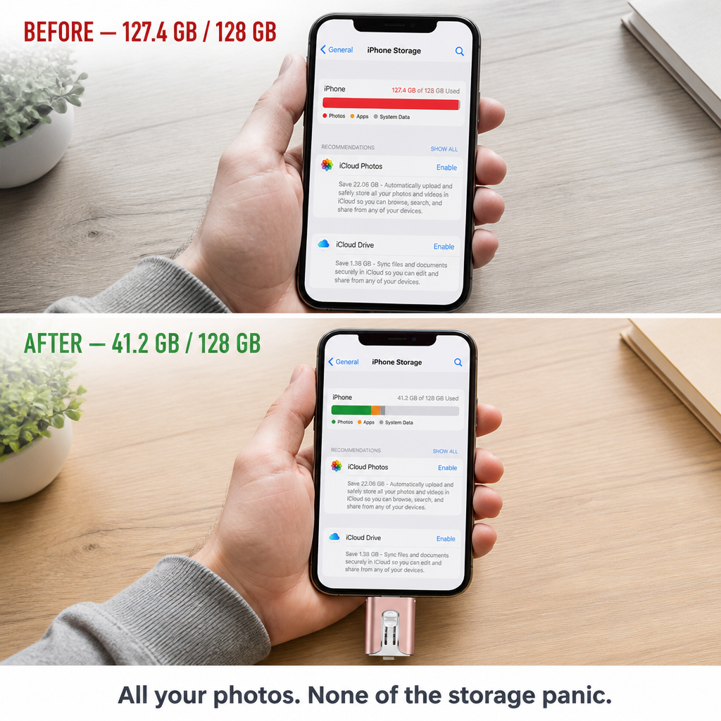 FlashMate™ — Quit Erasing Pictures to Free Space for New Shots