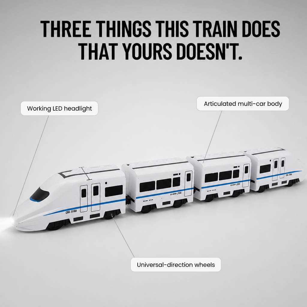 TrackMaster™ — Bypass the Tracks and Launch a Curving Bullet Train Anywhere