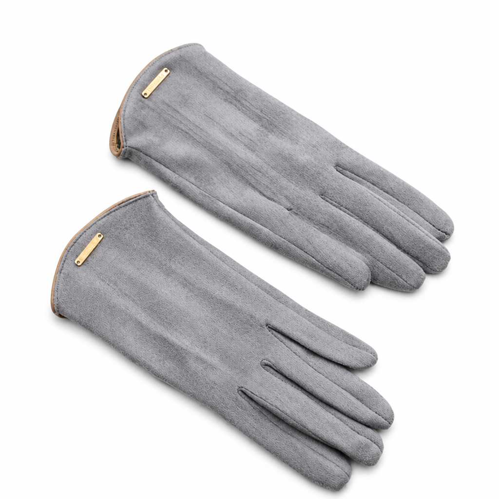 Cashmere-Lined Suede Touchscreen Gloves (One Size)