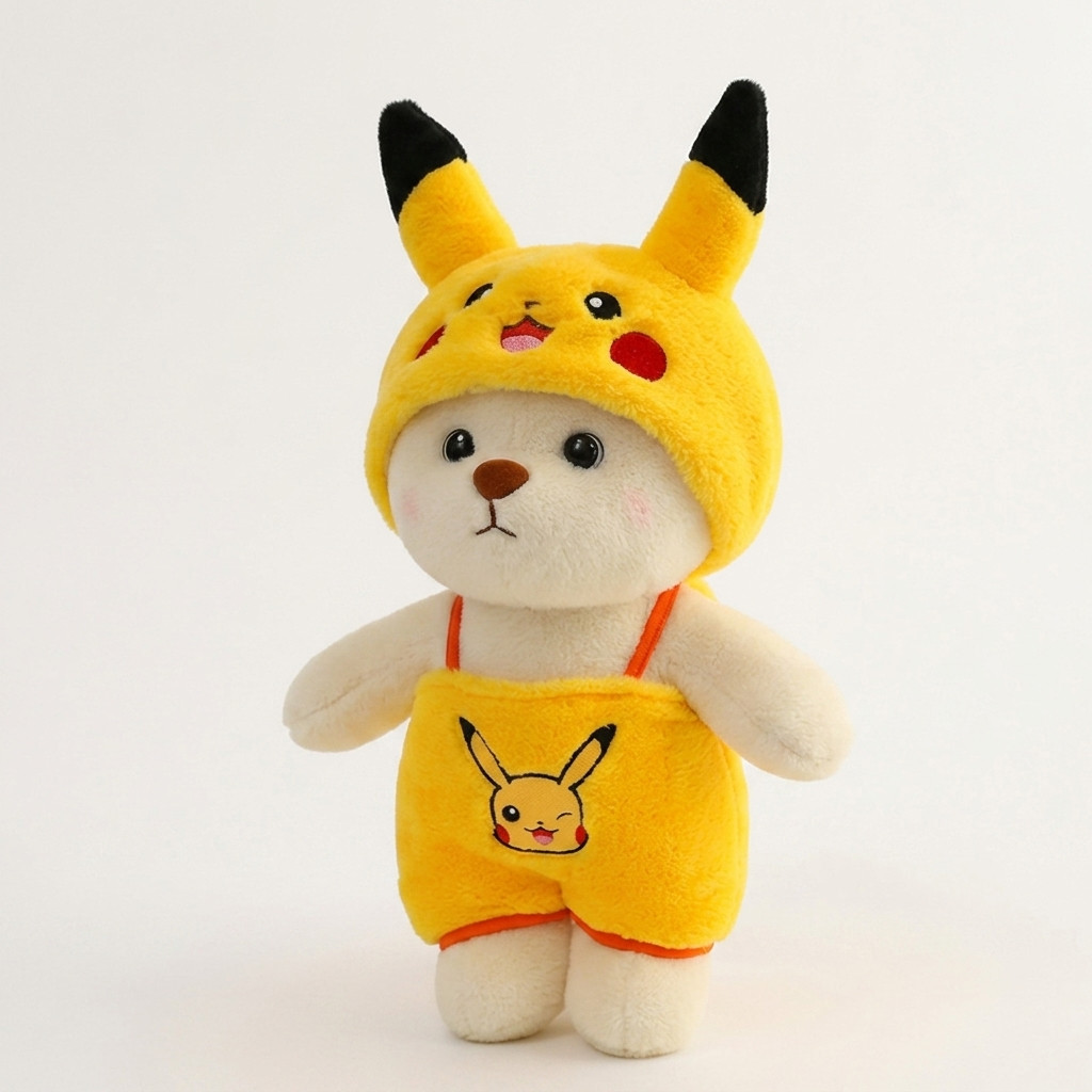 Soft Plush Hooded Bear Toy (Multiple Sizes)