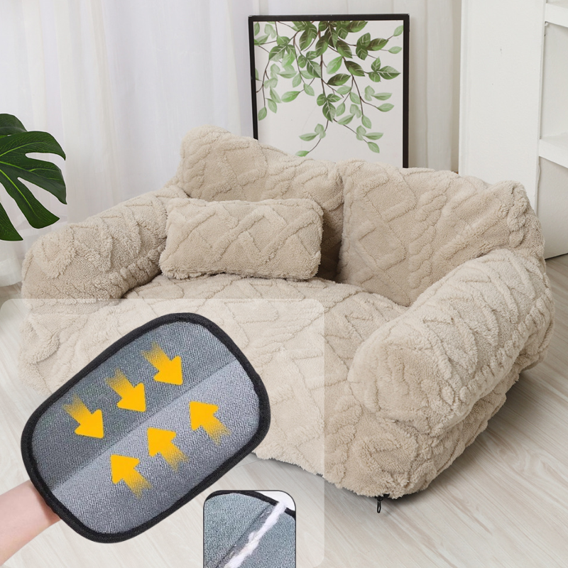 Cozy Sofa Dog Bed with Raised Edge – Soft Plush Design