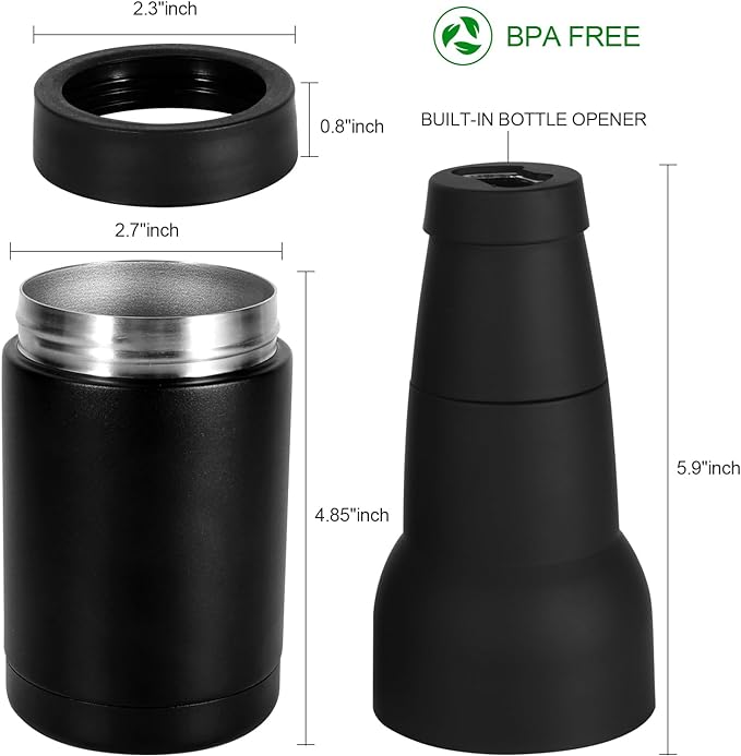 Vacuum Insulated Drink Holder for Cans – Stainless Steel Design