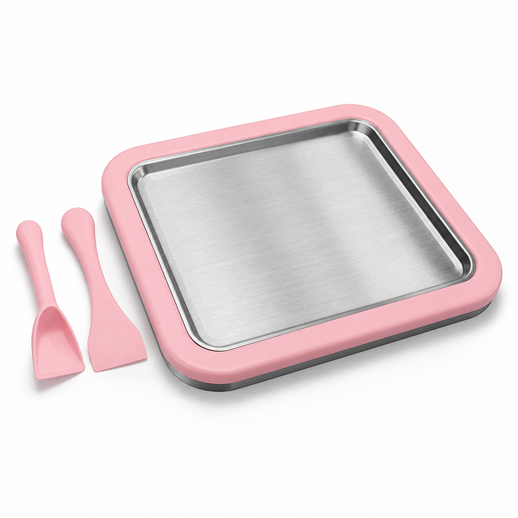 Manual Stainless Steel Mini Ice Cream Roll Maker