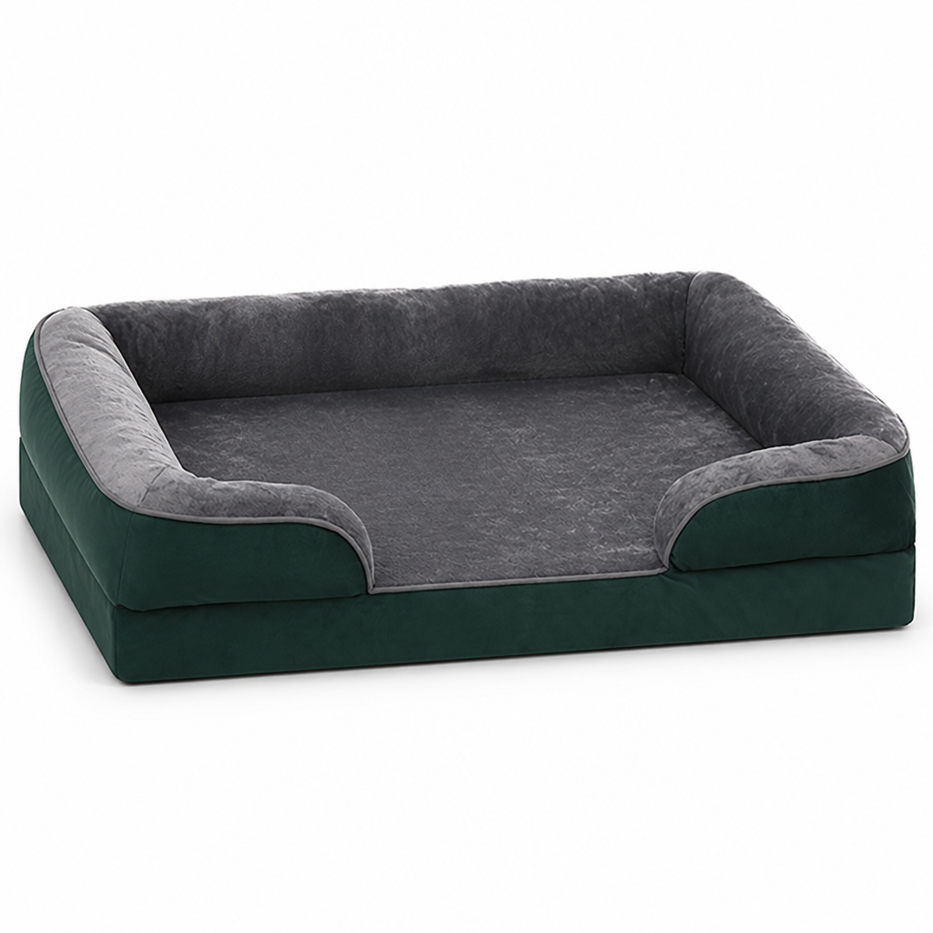 Orthopedic Foam & Washable Cover Dog Bed (Non-Slip Bottom)
