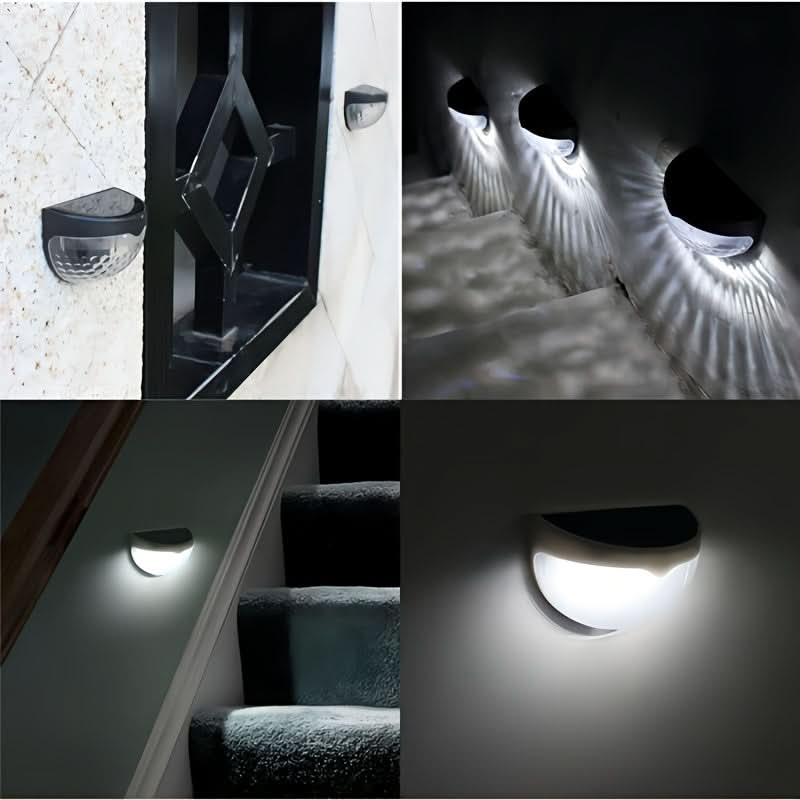 Set of Solar-Powered LaceGlow Wall Lights for Fences