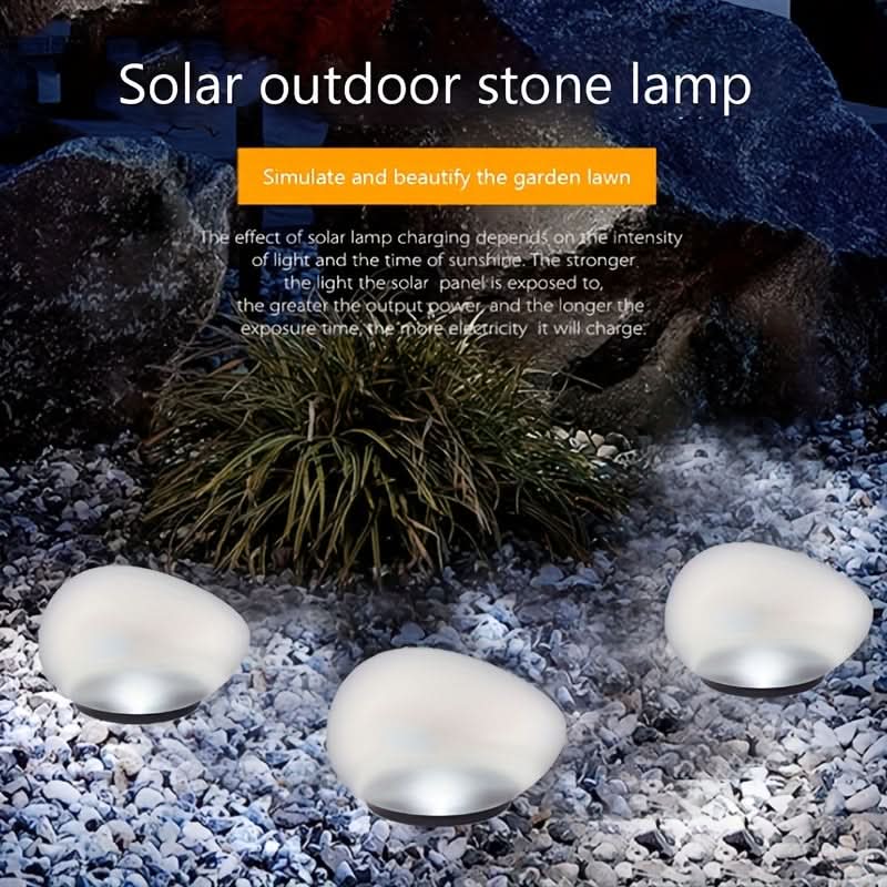 Solar Imitation Stone Sphere Lamp for Garden – Powered by Sunlight