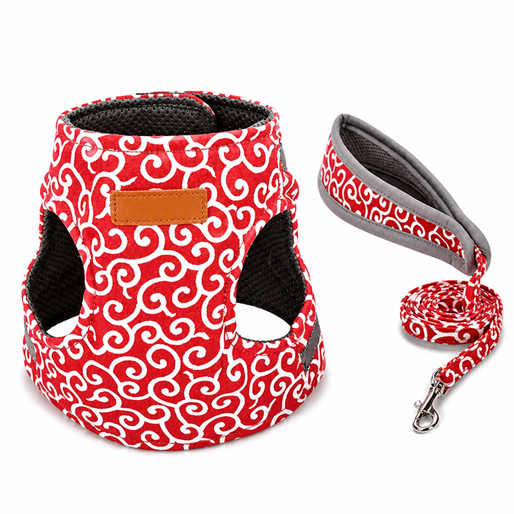 Anti-Escape 4-Point Breathable Pet Harness (Cat & Small Dog)