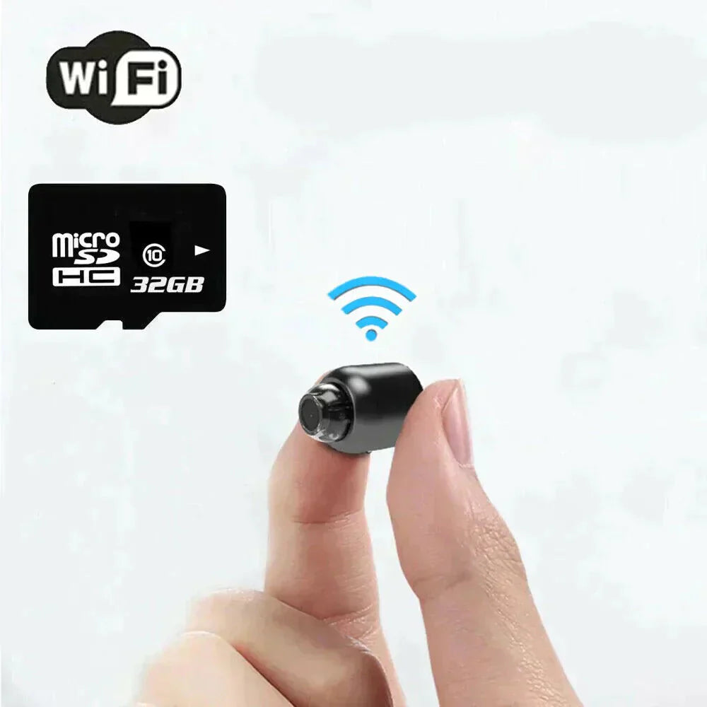 Compact WiFi Security Camera Featuring Night Vision