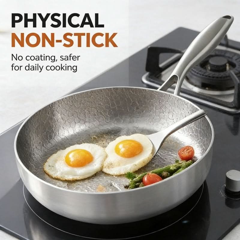 Durable Frying Pan for Induction and Gas Cooking Appliances