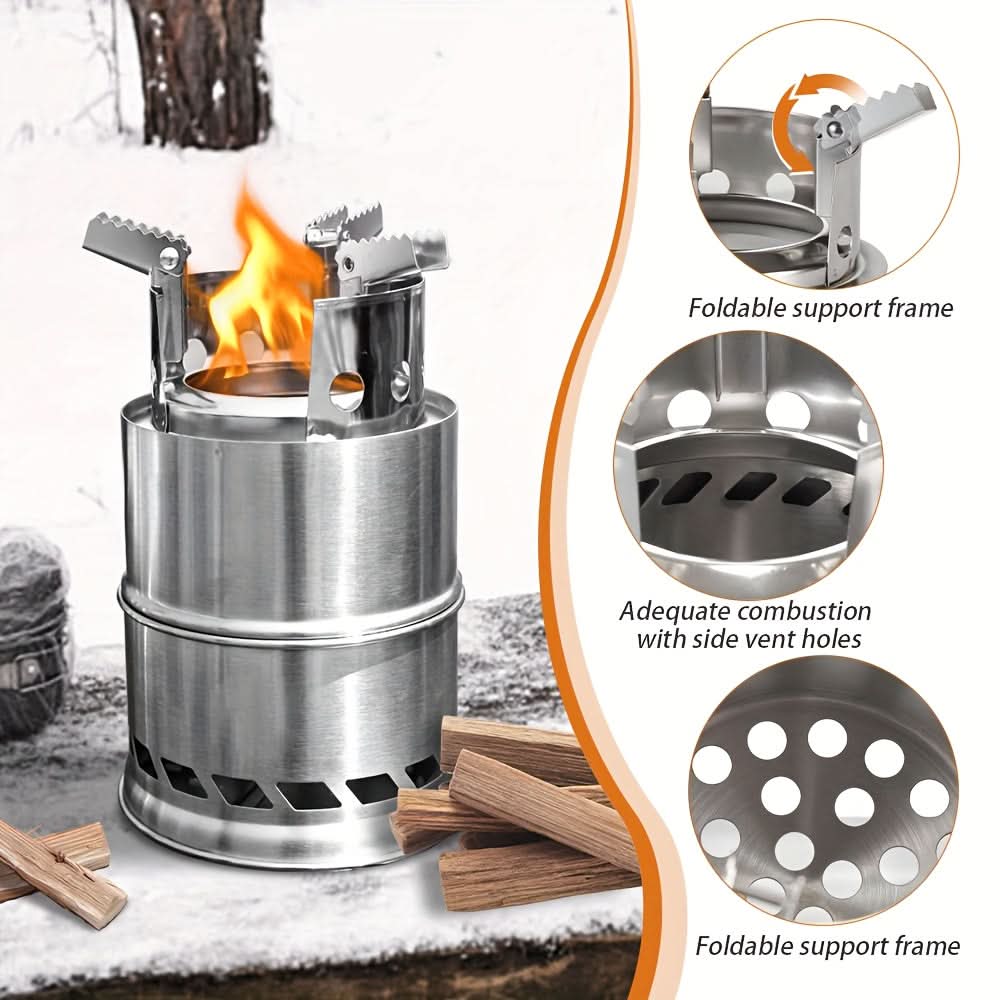 Portable Camping Stove for Wood Burning