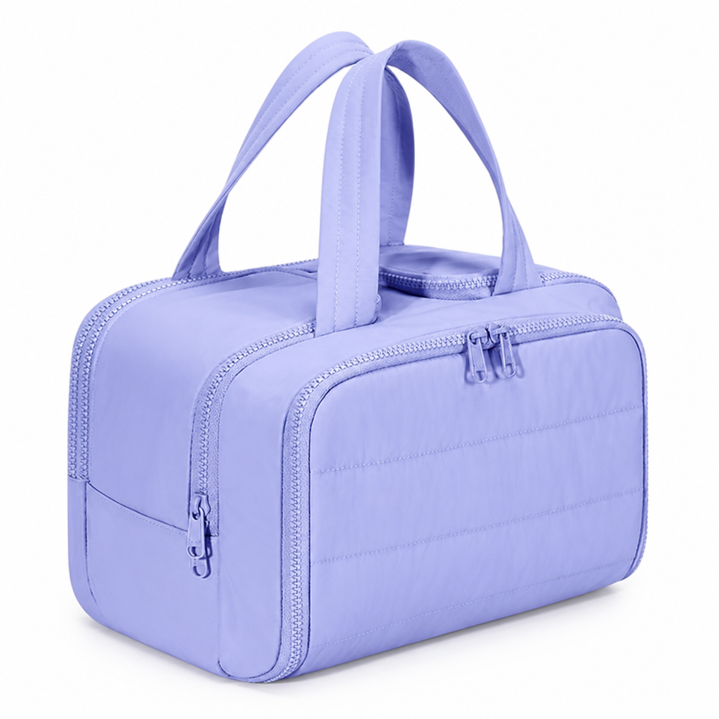Waterproof-Lined Full-Open Toiletry Organizer