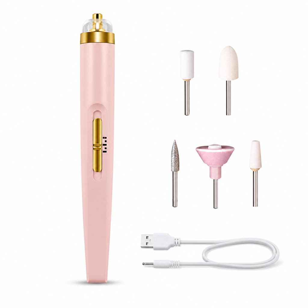 5-in-1 Portable Electric Nail Polisher With Built-In Light