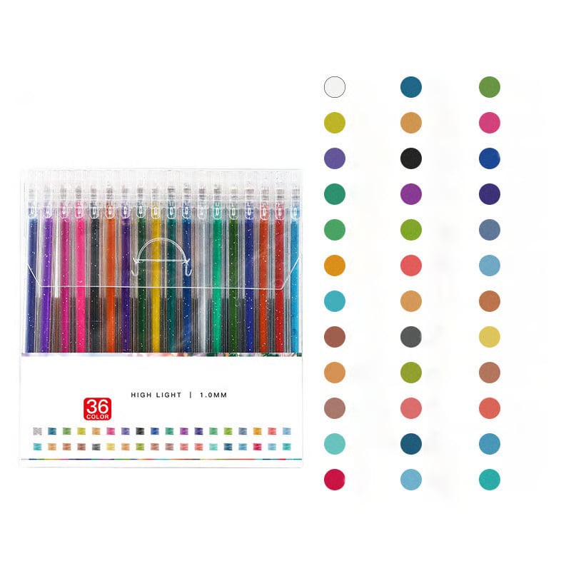 Glitter Gel Pens | Metallic Ink Pens | Smudge-Proof Sparkle Look | SparkleInk