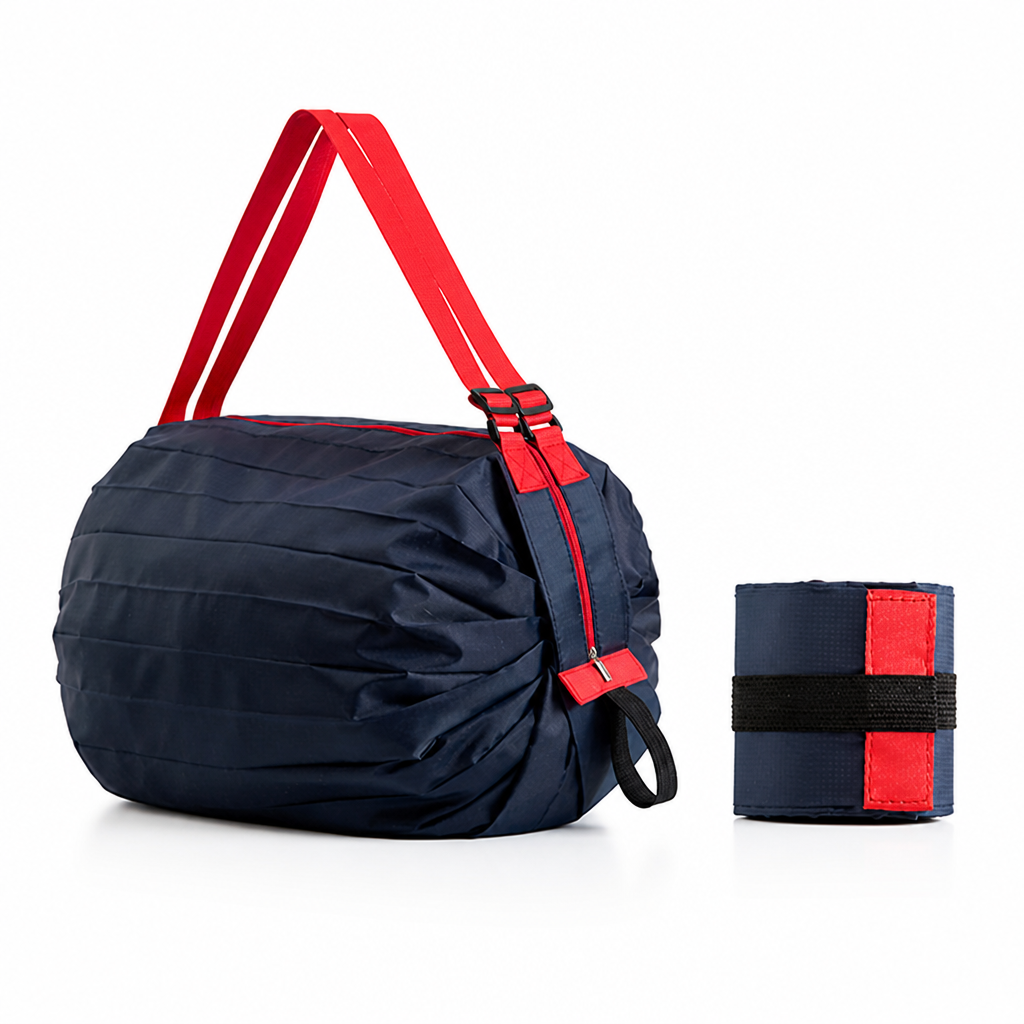 Water-Resistant Oxford Foldable Tote Bag (22 lb Capacity)