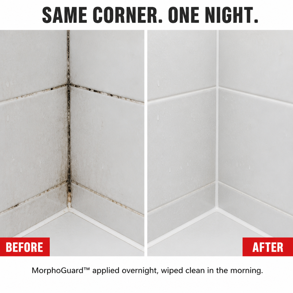 MorphoGuard™ — Remove Black Mold From Grout Without Bleach or Scrubbing
