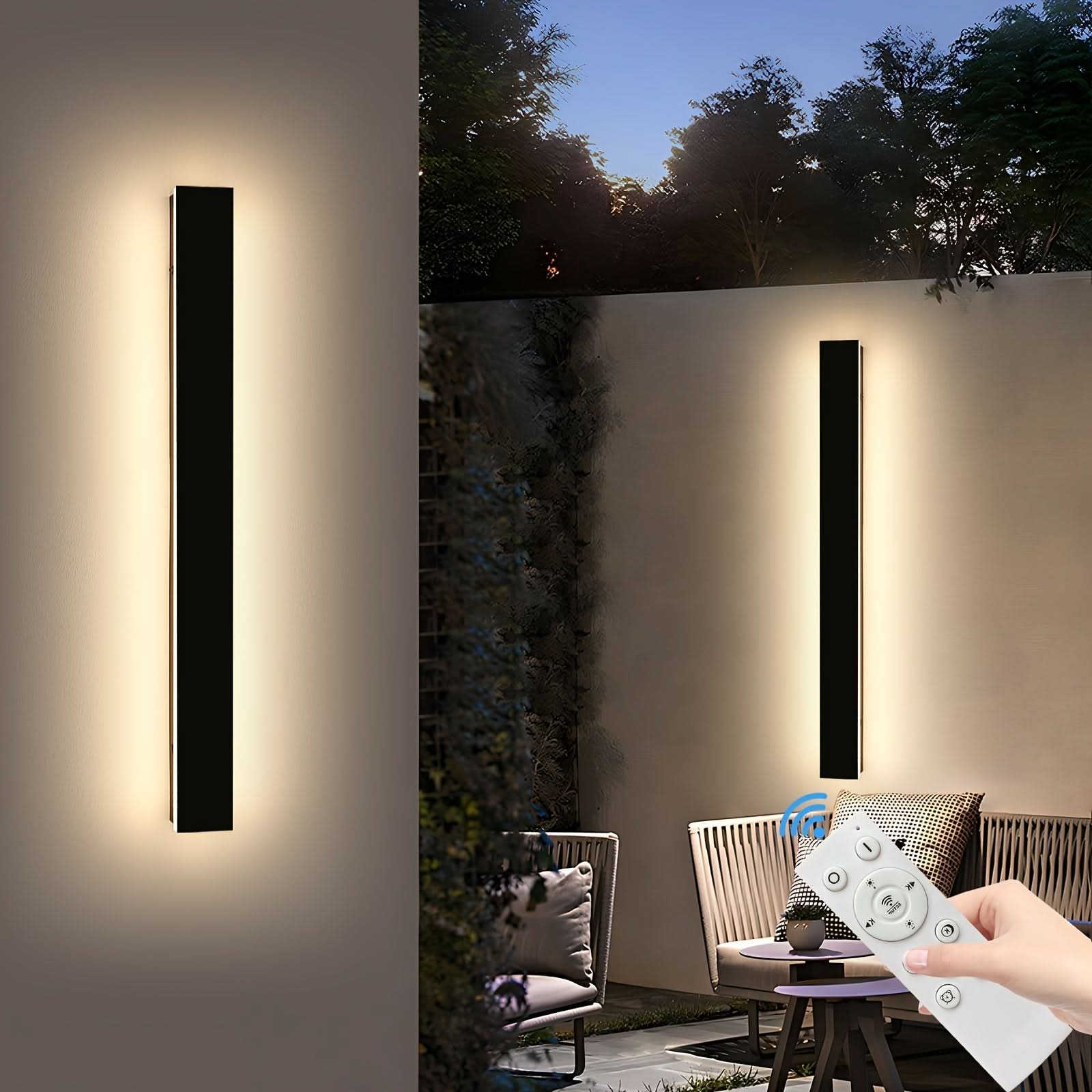 Dimmable Outdoor Wall Sconce - Long-Style Lighting Fixture