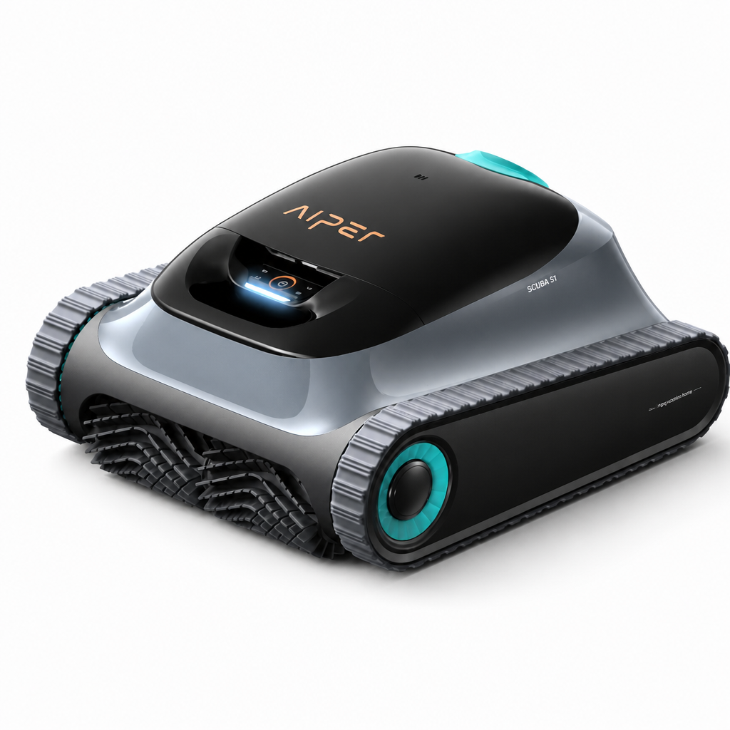 Cordless Powerful Suction & Wall-Climbing Robotic Pool Cleaner (150-Min Runtime)