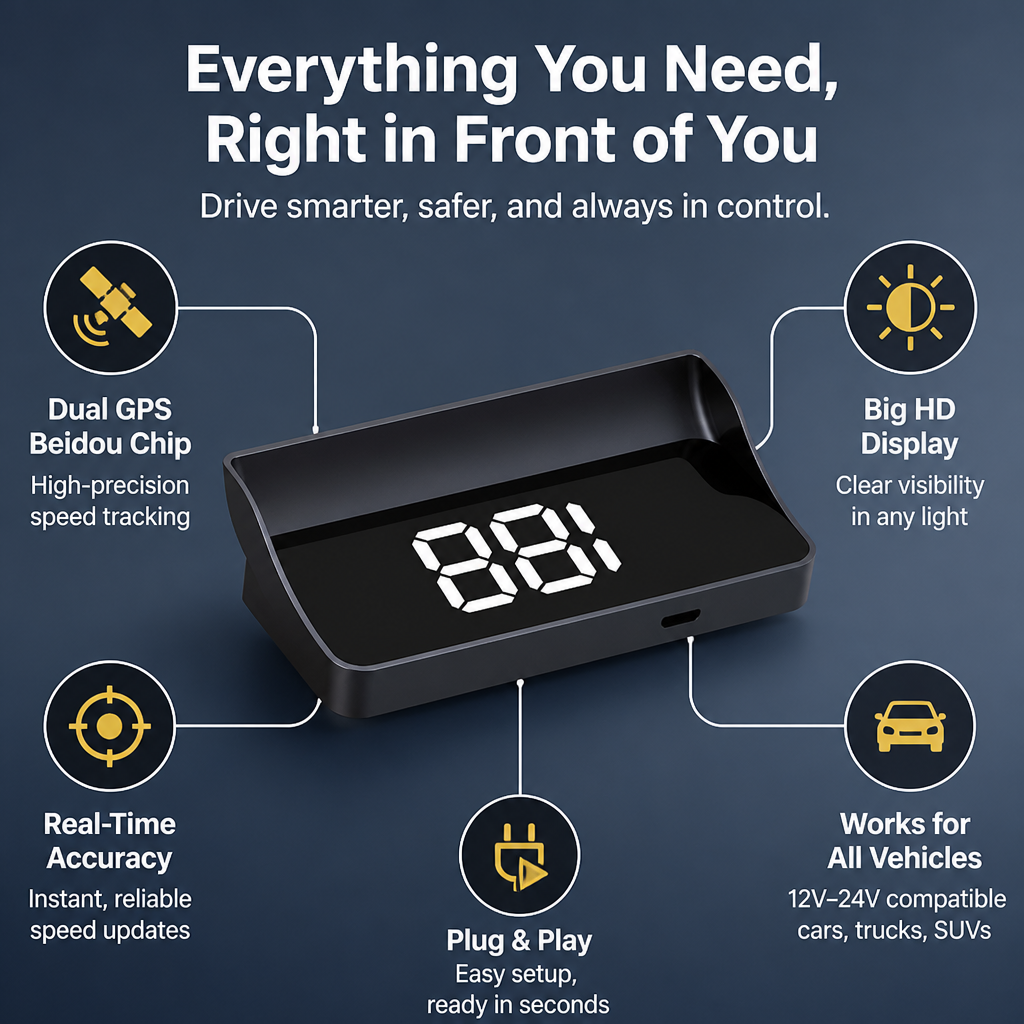 SpeedSight™ — See Your Speed Instantly and Drive with Total Confidence