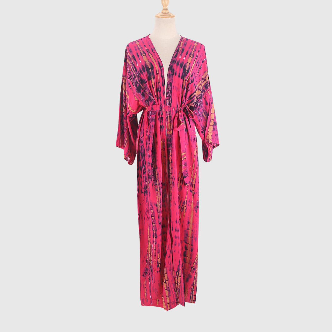 Kimono Beach Cover Up in Tie Dye Design