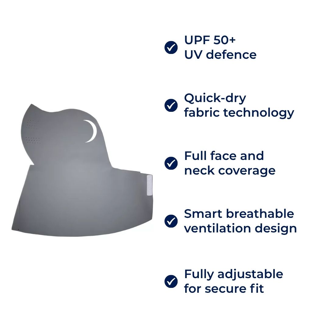 Quick-Dry Face Mask with UPF 50+ UV Protection