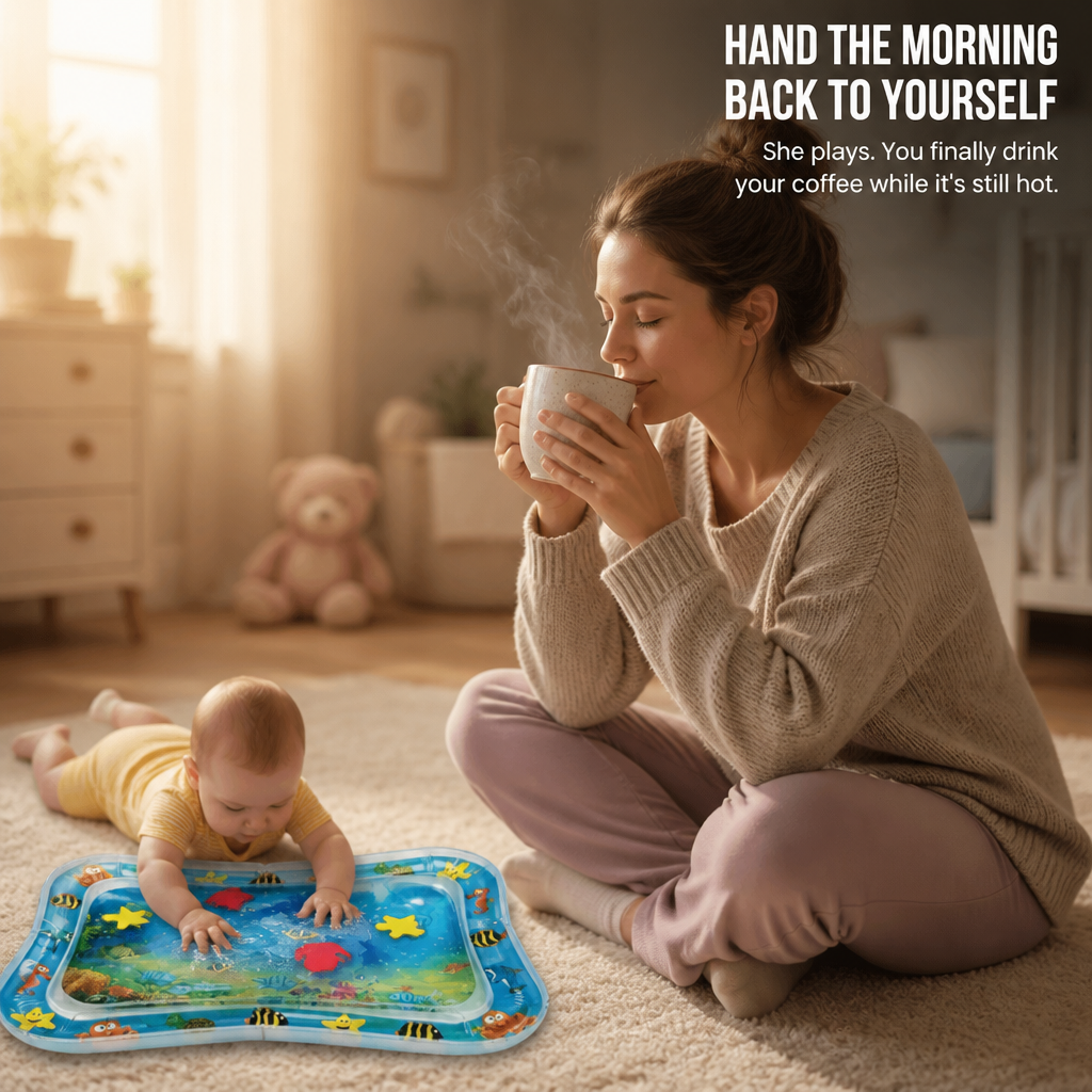 MarinaSplash™ — Transform Tummy Time Tears Into 10 Minutes of Giggles
