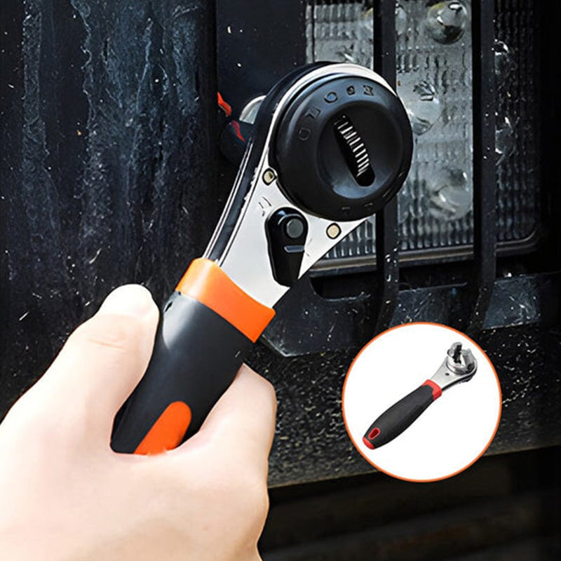 Chrome Vanadium Steel Ratchet Wrench with Adjustable Features