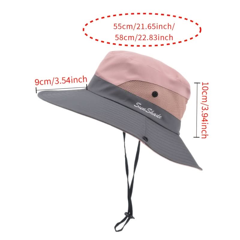 Breathable Mesh Outdoor Hat with Wide Brim for Sun Protection