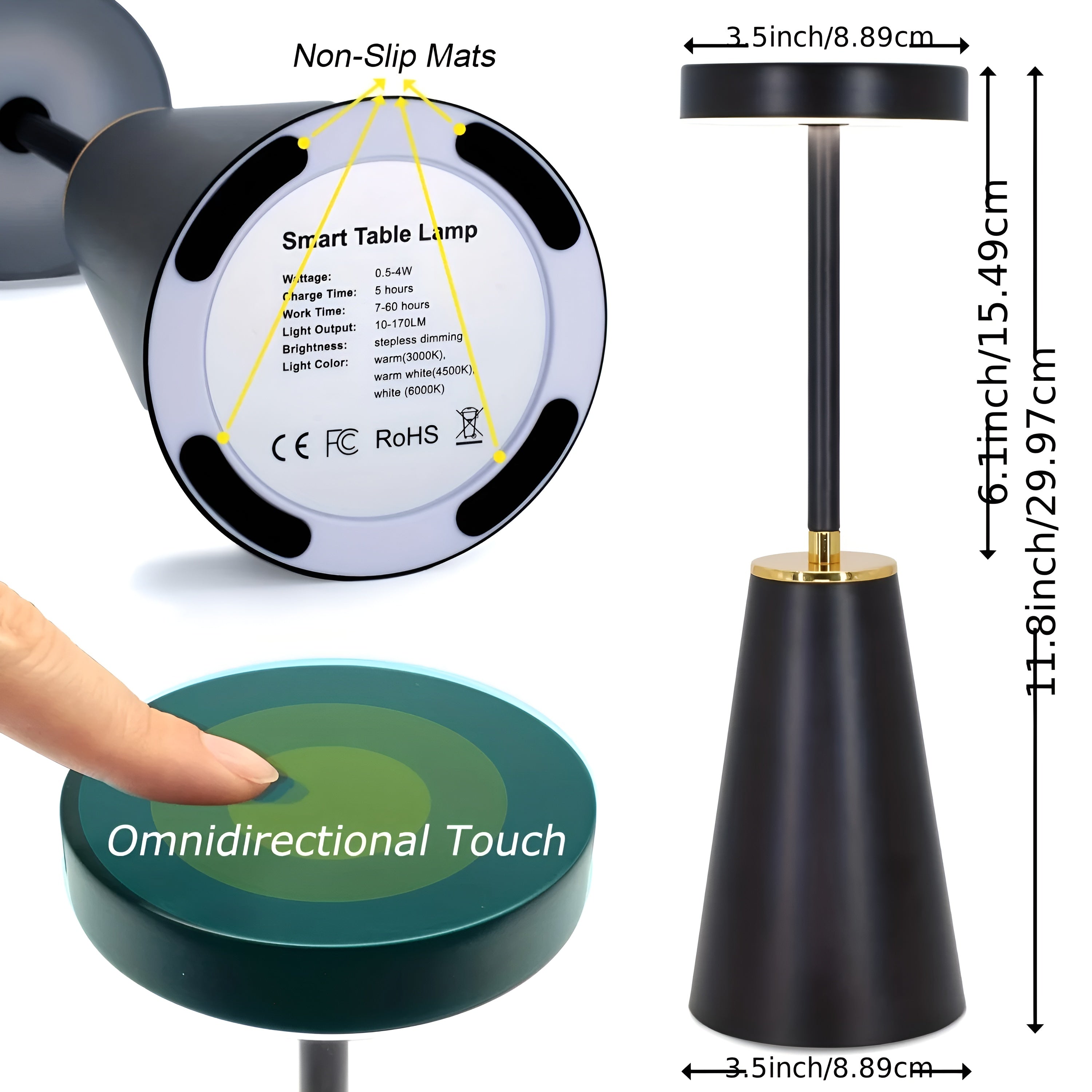 Sleek Lamp - Luxury Wireless LED Table Lamp for Contemporary Ambience