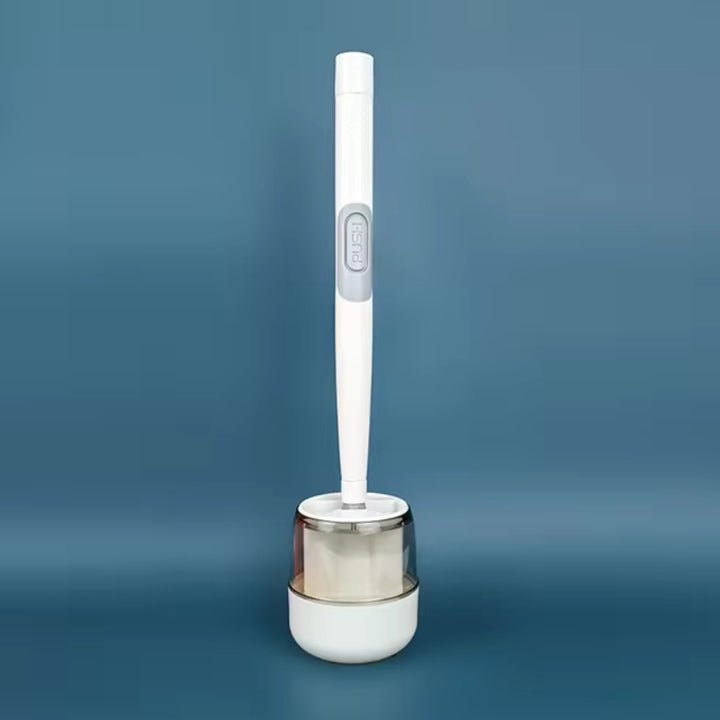 Wall-Mounted Toilet Brush with Integrated Spray Feature