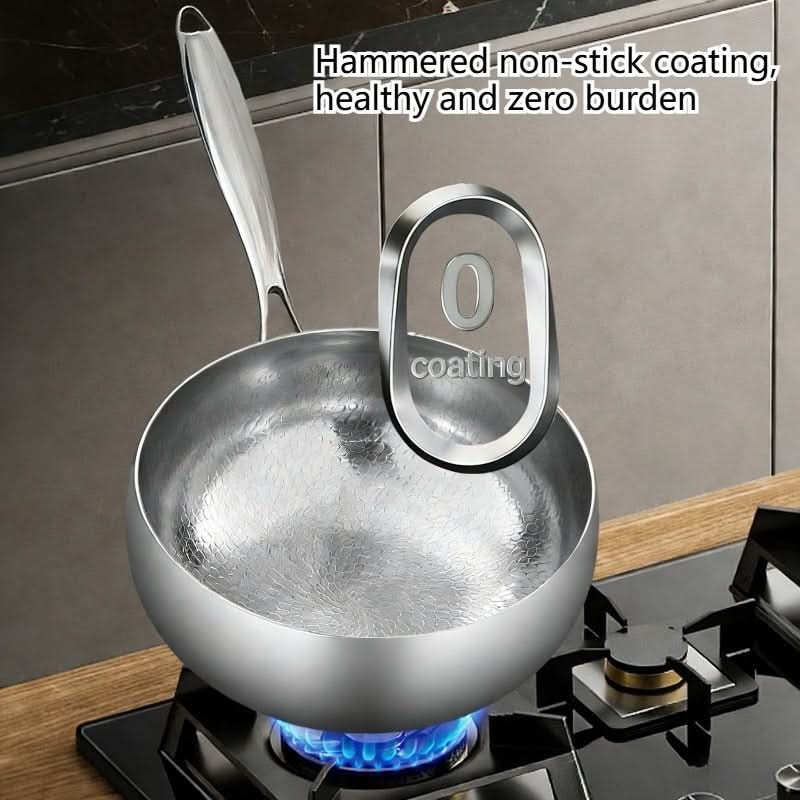 Deep Hammered Skillet for Gas and Induction Cooking