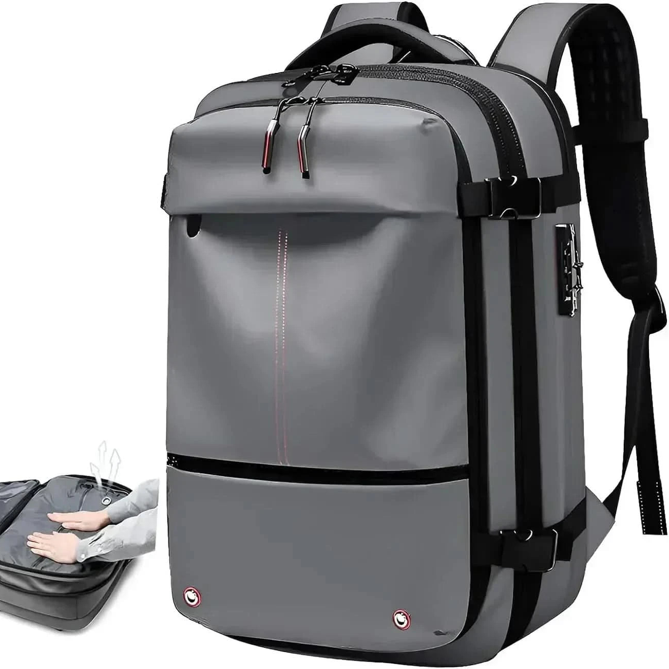 Compressible Backpack with Laptop Compartment for Travel