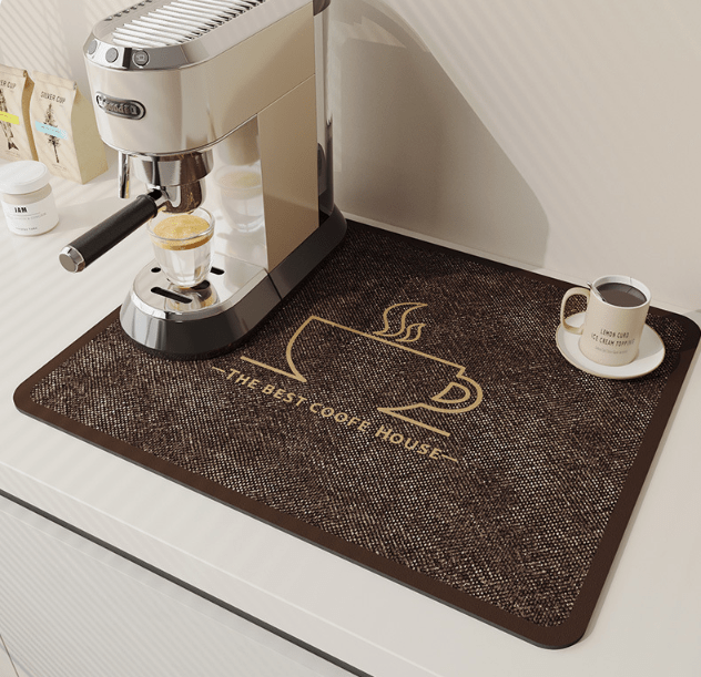 Quick-Drying Diatomaceous Kitchen Mat | Keeps Countertop Dry | Drip Mat