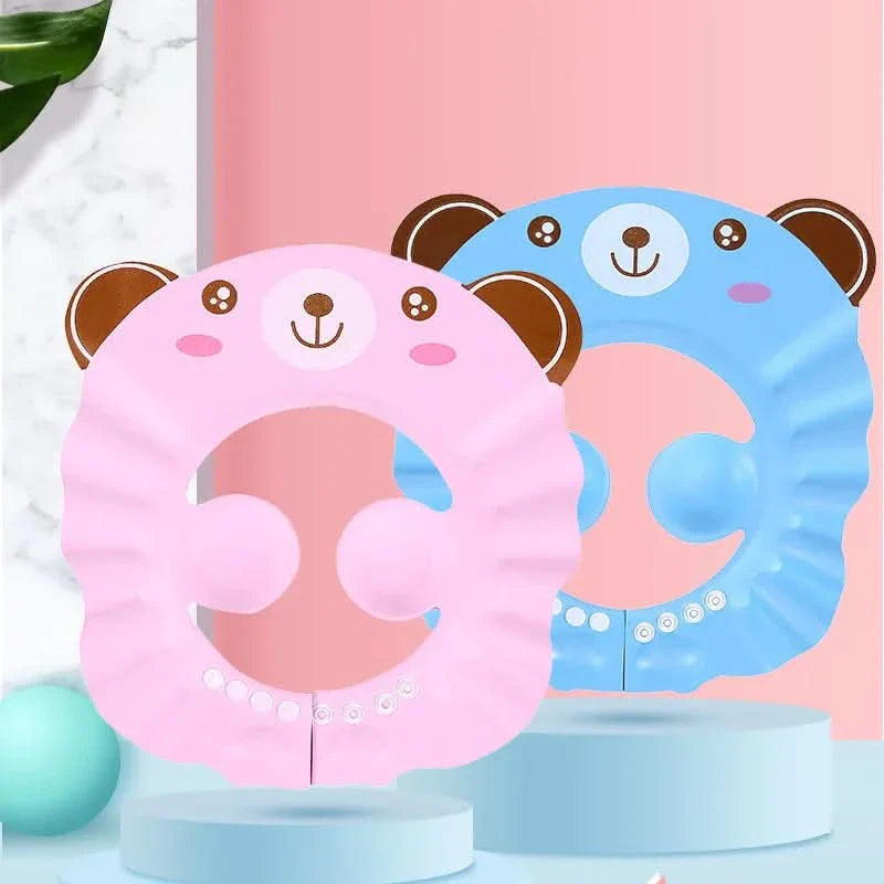 Adjustable Waterproof Baby Shower Cap for Tear-Free Hair Washing