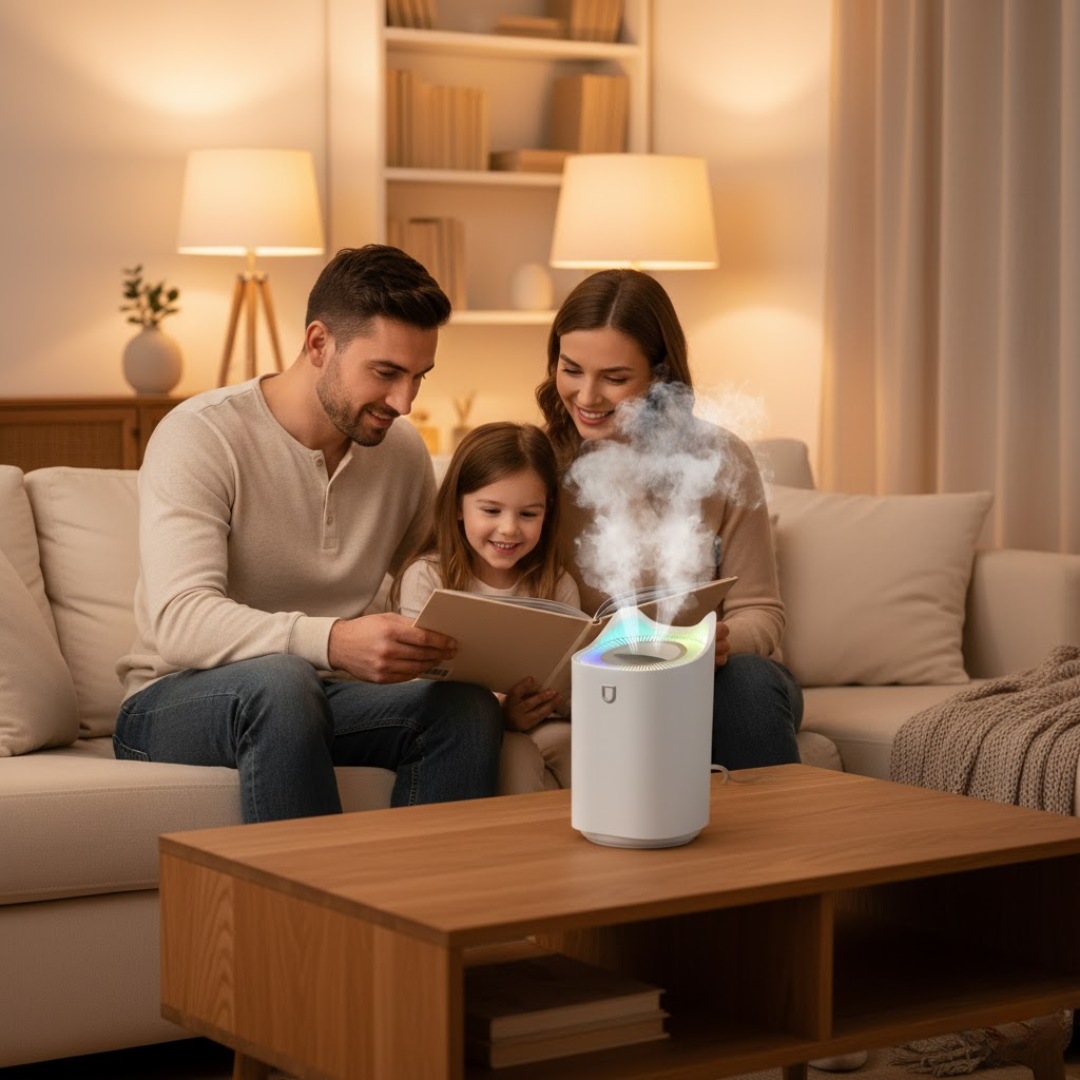 WhisperMist Indoor Humidifier with Adjustable Settings