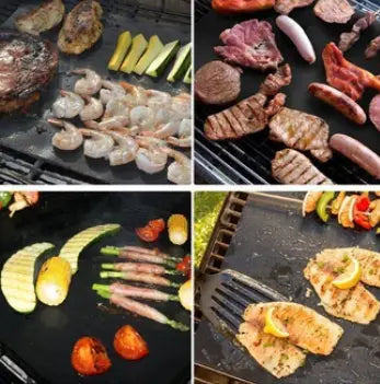 Grill Mat Set of 2 – Easy Cleaning, No Residue