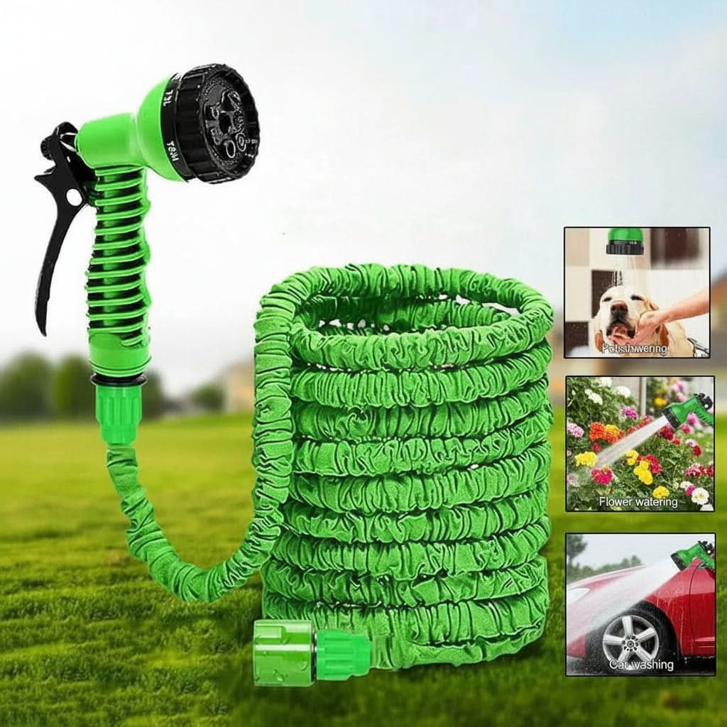 High Pressure Flexible Hose for Outdoor Cleaning – Stretchable Design