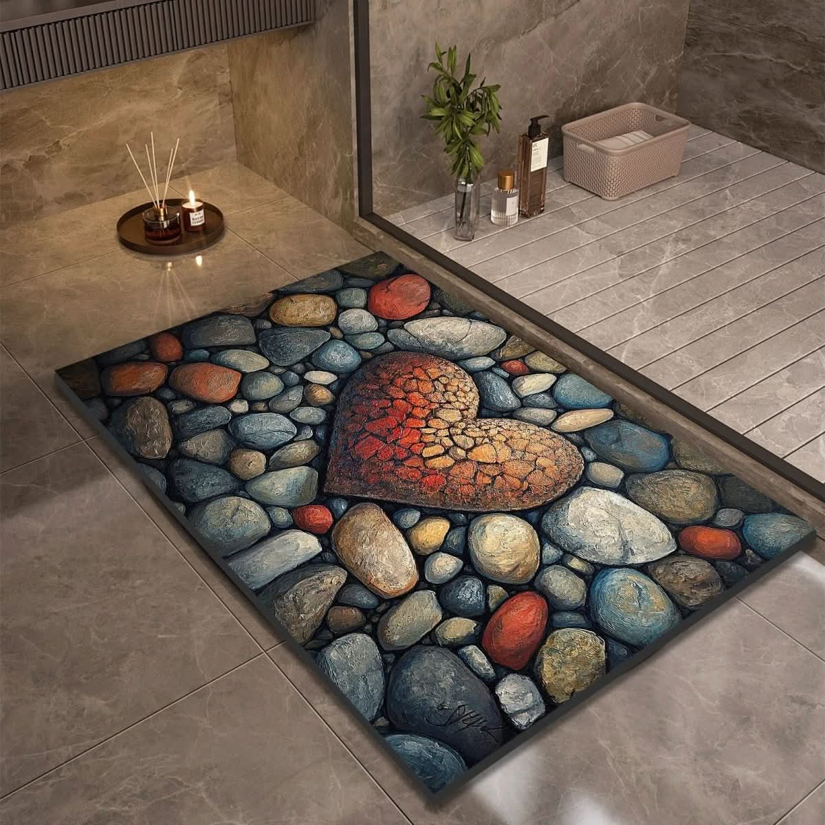 Quick-Dry Safety Mat for a Stylish Bathroom Experience