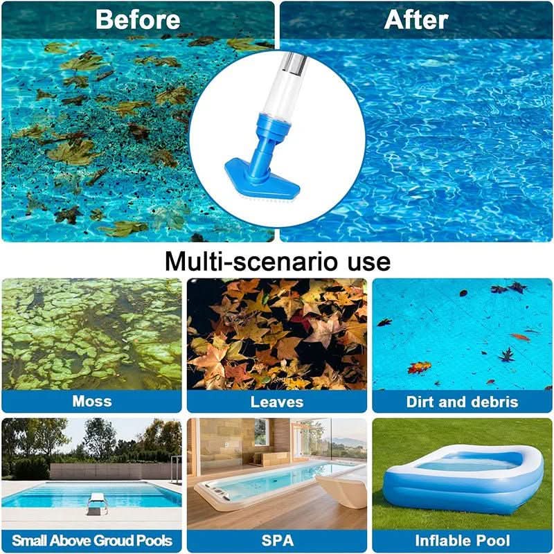 Rechargeable Handheld Vacuum for Pools and Spas with Telescopic Pole