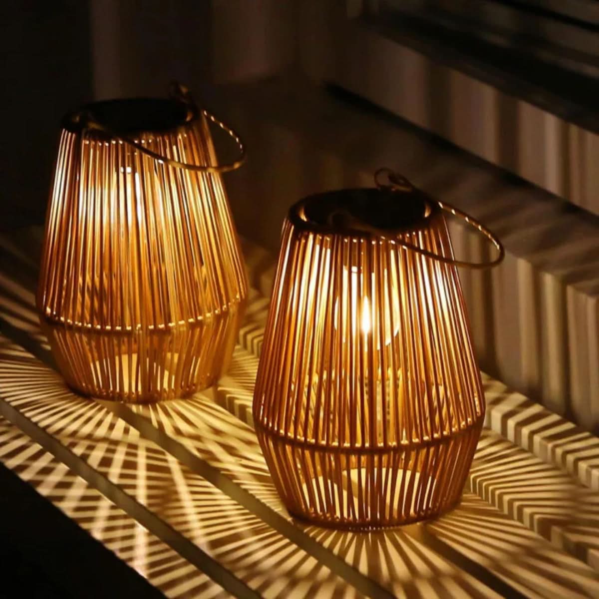 Handcrafted Waterproof Solar Lantern for Outdoor Use