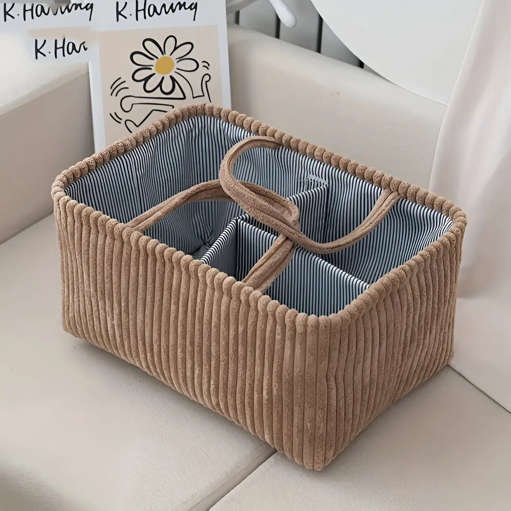 Polyester Compartment Storage Basket