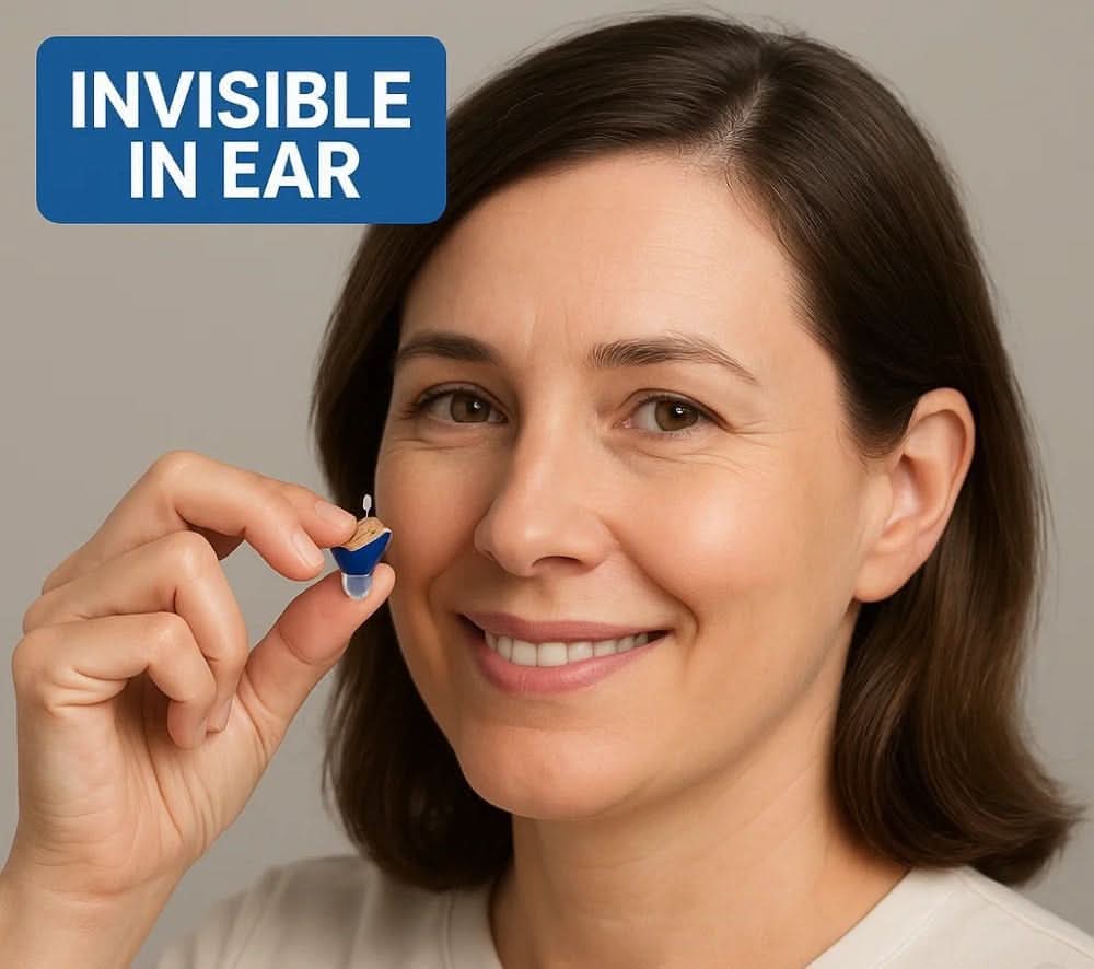 Invisible In-Ear Hearing Aids with Rechargeable Battery and Clear Sound