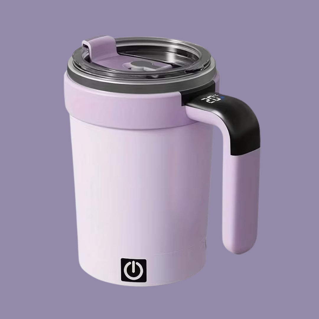 Smart Stirring Mug with Temperature Control – USB Rechargeable, BPA-Free, Leak-Resistant Design