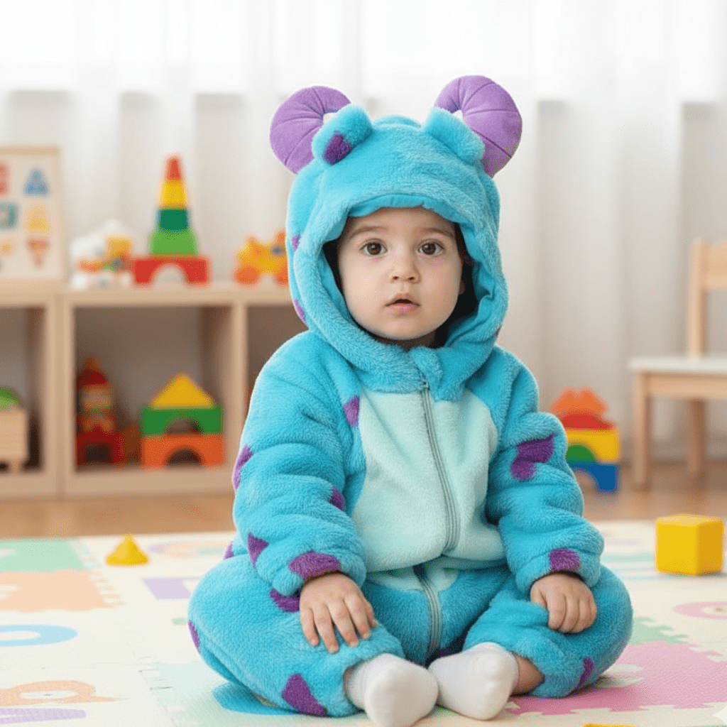 Cozy Critter Jumpsuit – Soft & Snug with Easy Zip Access
